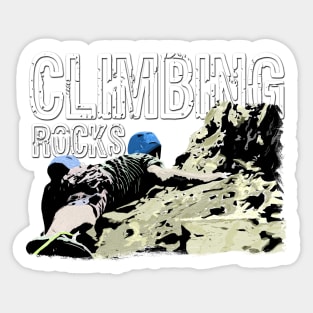 Vintage Rock Climbing Sticker
